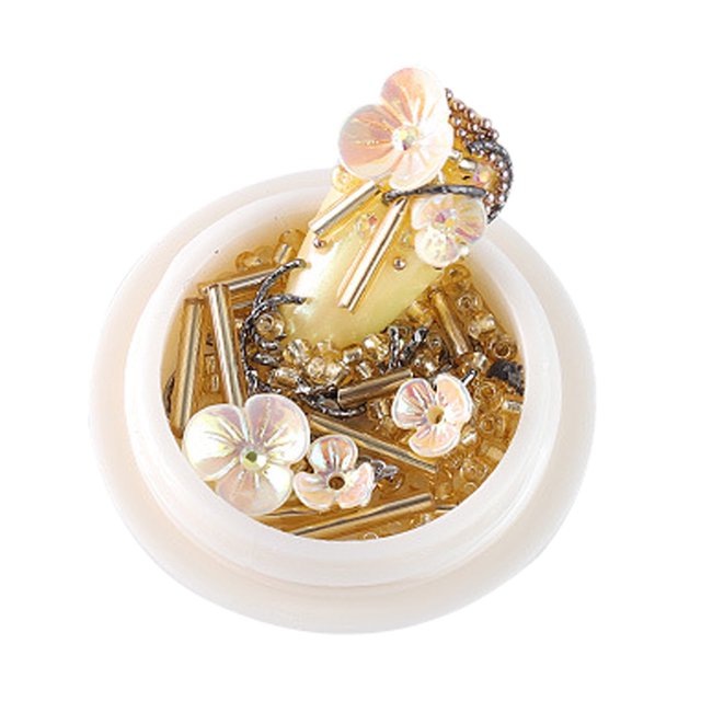 Decoración de Uñas Pedrería Conjunto de Puntas Manicura Artes Patrón Diferente de Perlas para Decoración de Uñas 01 Sunnimix Puntas de pedrería de uñas