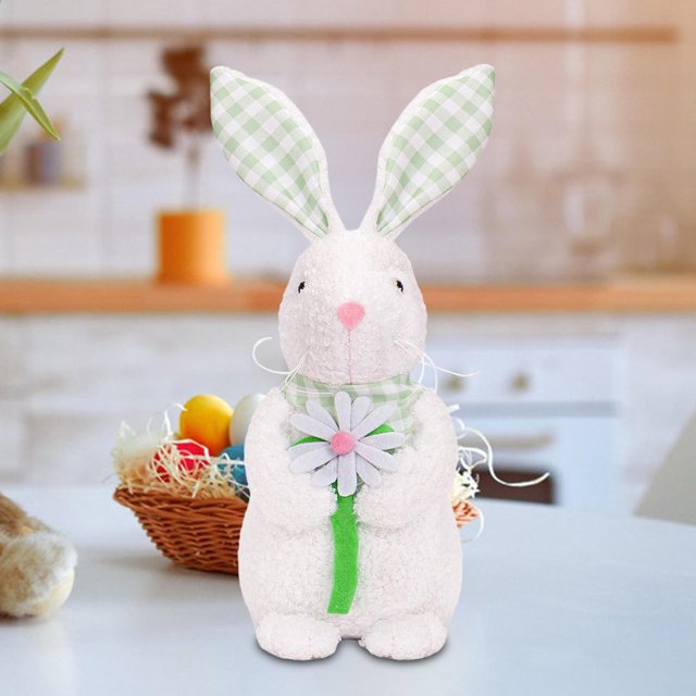 Muñeco de Pascua Hugo animal de peluche decoración de Pascua centro de mesa estatua de conejo