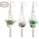thumbnail image 1 of Paquete de 3 colgadores de macramé bohemios para plantas, cordón de algodón puro para una exhibición saludable de plantas en interiores, soluciones de decoración flexibles, colgadores de pared,, 1 of 7