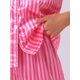 thumbnail image 5 of Conjuntos de pijama para mujer INSPIRE CHIC, camisa de botones y pantalones cortos, 2 piezas, ropa de dormir de satén sedoso, XS, rosa intenso, 5 of 6
