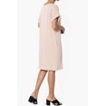 thumbnail image 4 of Robe T-Shirt Midi Longueur Genou à Manches Courtes Ajustée pour Femmes, 4 of 6