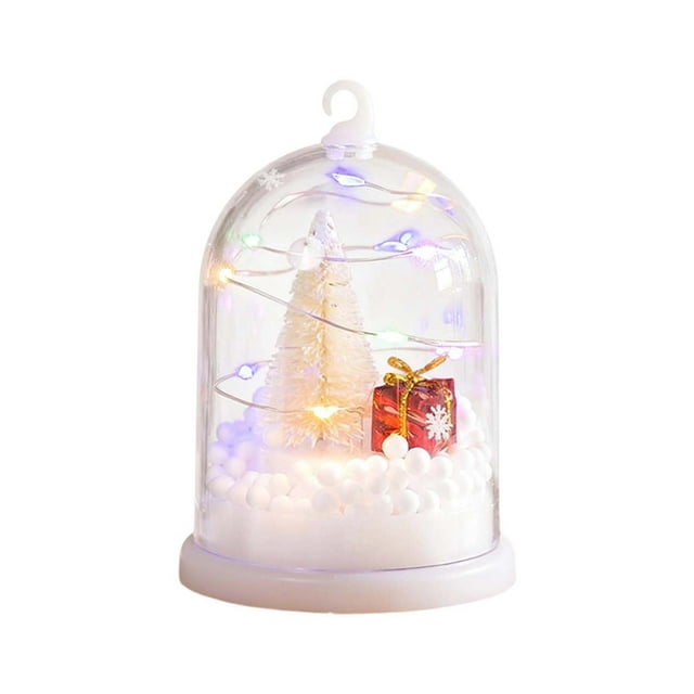 Liyamei LED Illuminated Globe Frosted Glass Tabletop Ornament With Warm White Lights And Ready Packaging For