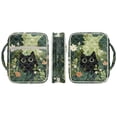 thumbnail image 6 of FOR U DESIGNS Cat Leaf Print Bible Case Lightweight Bible Holder Case with Handle Washable Book Cover Church Bag Bible Protective Tote Bag with Zipper Pocket, 6 of 7