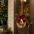 thumbnail image 4 of Clearance! Christmas Decorations 14.6" Giant Metal Christmas Bell Hanging Ornament (Gold), 4 of 7