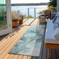 thumbnail image 6 of Addison Rugs Chantille Indoor/Outdoor Transitional Watercolors Teal Washable Runner Rug, 2'3" x 7'6", 6 of 6