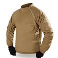thumbnail image 2 of Chaquetas tácticas de lana Polar para exteriores para hombre, abrigo cálido con cremalleras a prueba de viento, ropa interior térmica para senderismo, jersey para acampada, caza y Camping, 2 of 5