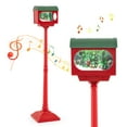 thumbnail image 1 of Costway Lampe de Rue Musicale de Noël 59 Pouces avec Lanterne Boule de Neige Activée par le Son, 1 of 9