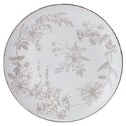 Pfaltzgraff Enchanted Bloom 12 Piece Stoneware Dinnerware Set Gray