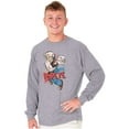 thumbnail image 5 of Popeye the Sailor Retro Cartoon Comic Long Sleeve TShirt Men Women Brisco Brands S, 5 of 6
