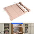 thumbnail image 4 of Inteprter Organizador de armario ajustable Estante extensible para armario Estante de almacenamiento Gabinete de cocina Estantes decorativos Soporte de Almacenamiento y organización del hogar Café Inteprter HA024616-01, 4 of 6