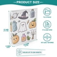 thumbnail image 3 of FORMRS 3 Ring Binder with Pockets 1.5" D-Rings Clip Board 200 Sheets Capacity, Blue Magical Halloween, 3 of 8