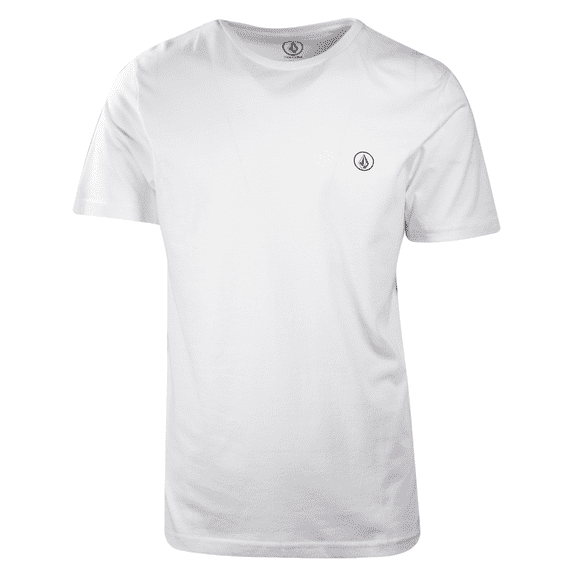 Volcom Men's White Circle Blank S/S T-Shirt (S18)