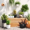 thumbnail image 2 of 8"x8" Square Self-Watering Plastic Planter Pot, Indoor Outdoor Decorative Plant Container for Herbs, Flowers, Succulents, Home Patio Garden, 2 of 4