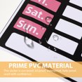thumbnail image 3 of UPGRATOR 1Pcs Panneau d'Heures d'Ouverture d'Atelier Plaque de Temps PVC Rose Décalcomanie Réinscriptible pour Employés de Magasin, 3 of 5
