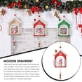 thumbnail image 2 of Borla colgante de Navidad, decoración navideña, accesorios para festivales, artesanía de madera, accesorio DIY, decoraciones para el hogar, Kits de decoración para fiestas Muñeco de nieve sweethay HA070250-02B, 2 of 6