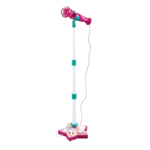 Educational Toy Teaching AIDS Adjustable Interesting Interactive Toys Plastic Children Gift Pink Music Microphone For 3-6 years