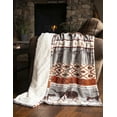 thumbnail image 7 of Longhorn Plush 54x68 Sherpa Throw, 7 of 7