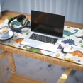thumbnail image 3 of Long Mouse Pads for Desk,White Dinosaurs Flowers Eggs Pattern Desk Mats on Top Of Desks, Desk Mouse Pad Extra Large with 3mm Non-Slip Base and Stitched Edge for Gaming,Office,Work,Home 35.4"x15.7", 3 of 6