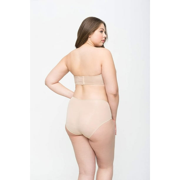 Torrid curve bra strapless beige size 42 ddd with wire Tan - $30