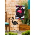 thumbnail image 5 of Evergreen Flamingo Stripes and Flowers Garden Applique Flag 12.5 x 18 Inches Indoor Outdoor Decor, 5 of 5