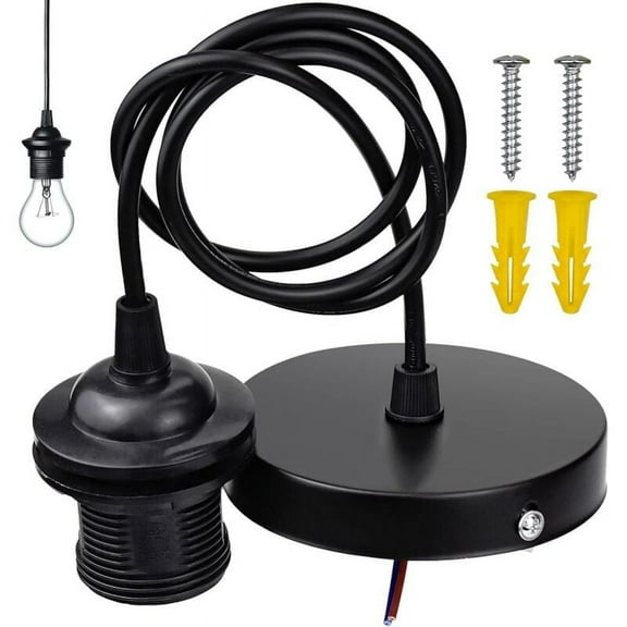Vintage Style Pendant Light Kit For Ceiling Light, Industrial Vintage Canopy Kit With 100cm Adjustable Cable E26 E27 Lampholder, Suitable For Bars Cafes Clothing Stores Home Hotels