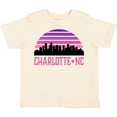 thumbnail image 3 of Inktastic Charlotte North Carolina Gifts Skyline Girls Toddler T-Shirt, 3 of 5