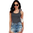 thumbnail image 7 of Cadmus Womens Workout Tank Tops Scoop Neck Summer Sleeveless Basic Shirt Ribbed Racerback Blouses, 7 of 7