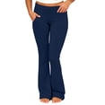 thumbnail image 3 of MLCDZ Women's Flare Skinny Plus Size Lightweight Pants Fold Over Leggings Stretch Bootcut Bell Bottom Slim Fit Yoga Pants Y2k Joggers with Pockets, 3 of 10