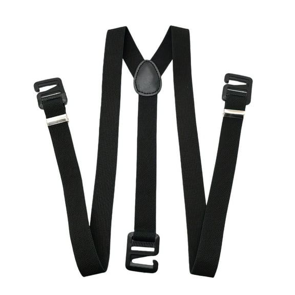 Yokua Wide Solid Straight Suspenders Upfitter Hide Suspenders Work Suspenders