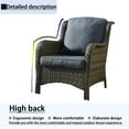 thumbnail image 4 of Ovios 6 Pieces Outdoor Patio Furniture Set All-Weather Patio Conversation Set Wicker Outdoor Sofa, 4 of 6