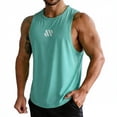 thumbnail image 2 of Yourumao Mens Workout Tank Tops Crewneck Muscle Tanks Breathable Sleeveless Shirts Printed Loose Tees for Summer Athletic, 2 of 5