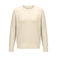 thumbnail image 5 of CHGBMOK Women Crew Neck Sweater Long Sleeve Oversized Pullover Tops Ribbed Hem Solid Color Knit Casual Sweaters, 5 of 5