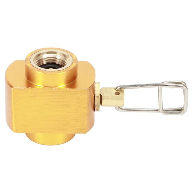 Adaptador de válvula de recarga de gas para estufa de camping al aire libre G1/4 DN8, accesorio para estufa de gas