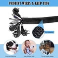 thumbnail image 4 of Insulated Braid Sleeving Wear-resistant Wire Cable Protector Expandable Sleeve Wear-resistant Cables Sleeve Adjustable Flexible Self-closing Wraps, 4 of 9