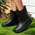 thumbnail image 7 of Fashionable Short Tube Rain Boots Waterproof Outdoor Soft Sole Kitchen Fishing Shoes, 7 of 7