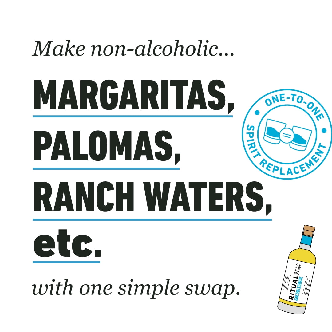 Ritual Zero Proof Agave Spirit Alternative | Award-Winning Non-Alcoholic Spirit 750ml