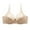 Beige Everyday bra for WOMEN, variant on ATOYSOY Everyday Bra Daily Lace Splicing Breathable Push Up Underwear Underwired Padded Workout Girls Teens Smoothing Comfy Bra Beige