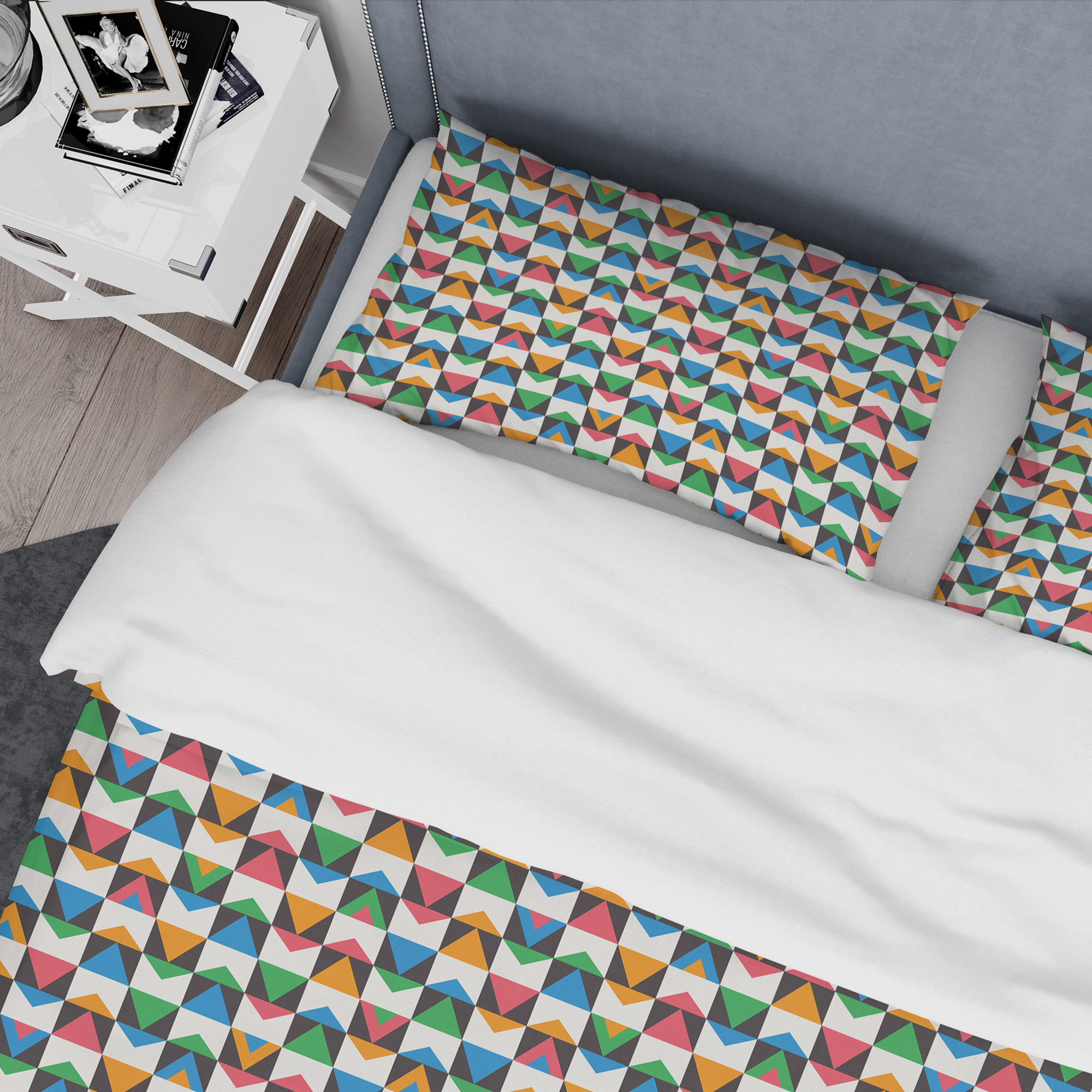 Designart 'Retro Ornamental Design II' Mid-Century Modern Duvet Cover Set