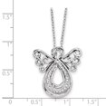 thumbnail image 2 of Sterling Silver CZ Angel Of Comfort 18in. Necklace and Pendant, 2 of 7