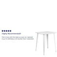 thumbnail image 2 of Pemberly Row Contemporary 33" Square Metal Bar Table in White, 2 of 4