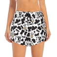 thumbnail image 2 of Balery Cow Pantalones cortos deportivos para mujer con forro y dos bolsillos, elásticos, para entrenamiento, gimnasio, yoga-XX-Large, 2 of 7