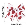 thumbnail image 2 of Love-Themed Bows, Decorative Ribbon Bows for Crafting, Wrapping, or Home Decor, Perfect for Adding a Romantic Touch to Any Valentine‘s Day Project. White, 2 of 2