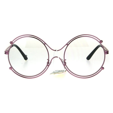 Sa106 Womens Art Deco Futurism Oversize Round Funky Eye - 