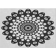 thumbnail image 1 of Ahgly Company Machine Washable Indoor Rectangle Transitional Black Area Rugs, 4' x 6', 1 of 7