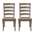 thumbnail image 2 of Artum Hill Douglas Grove Sandstone Buff Brown 21" Ladderback Wood Dining Chairs (Pack of 2), 2 of 6