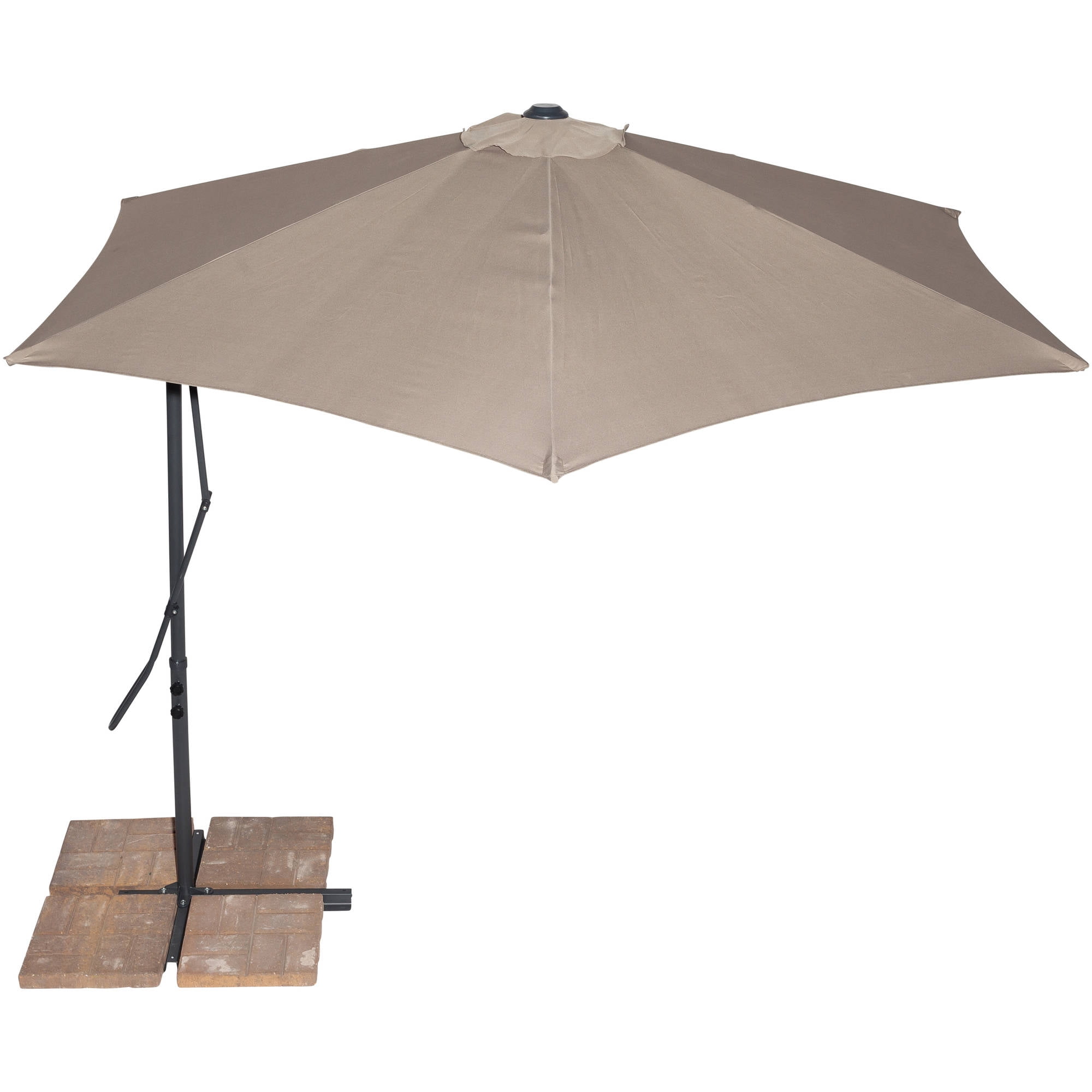 California Sun Shades 10' Cantilever Umbrella, Tan
