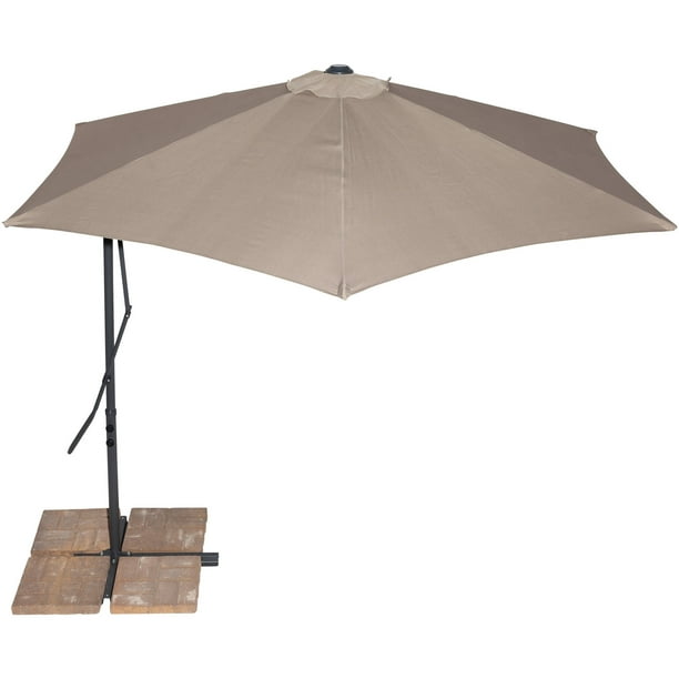 California Sun Shades 10' Cantilever Umbrella, Tan