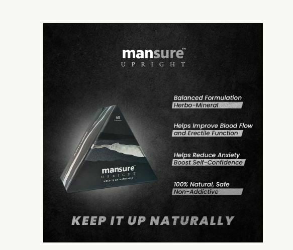 ManSure UPRIGHT for Men&acirc;&euro;&trade;s Health 60 Capsules |FREE SHIPPING WITH FAST DELIVERY