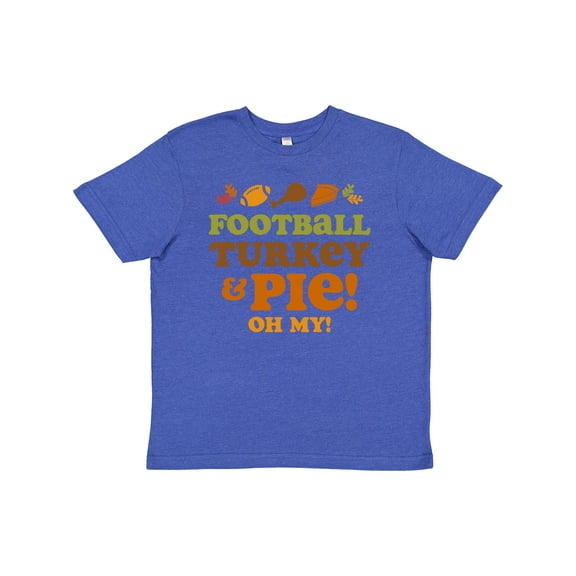 Inktastic Football Turkey And Pie Youth T-Shirt