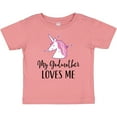 thumbnail image 3 of Inktastic Godmother Loves Me Unicorn Girls Girls Baby T-Shirt, 3 of 5